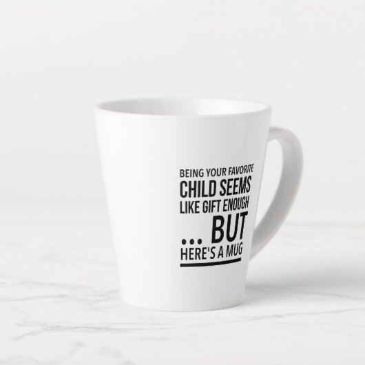 お子さお気に入りのんは贈り物で… カフェラテマグ (右アングル)