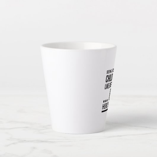 お子さお気に入りのんは贈り物で… カフェラテマグ (正面)