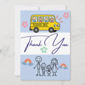 お子さまからバスの運転手さんへの感謝のカード サンキューカード (正面)