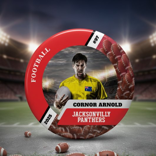 お子さまのスポーツを応援するカスタムピンバッジ サッカーお尻 缶バッジ