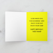 お子さまの1歳の誕生日 カード (内部)