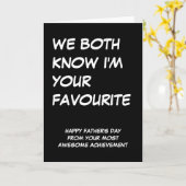 お子さんからお父さん素晴らしの日 カード (黄色い花)