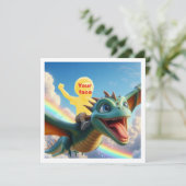 お子さんがドラゴンに乗って飛んでる、ドラゴンカード カード (スタンド正面)