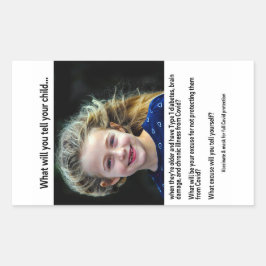 お子さんに何て言うの？紙シール 長方形シール