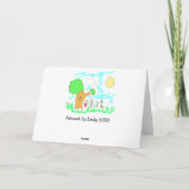 お子さんの作品を父の日のギフトに カード (裏面)