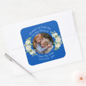 お子さんの写真 ママとパパが結婚します スクエアシール (封筒)