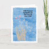 お子さんを亡くしてご悔やみや弔慰の上 カード (正面)