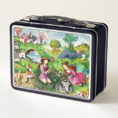 お子さん動物飼育金属弁当箱 メタルランチボックス (裏面)