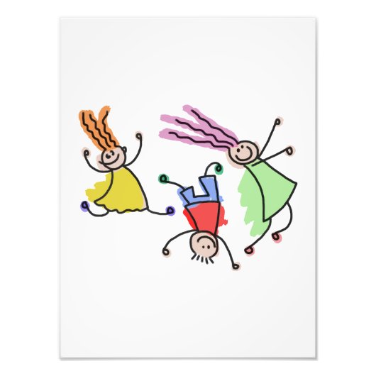 お子さん絵を描の フォトプリント            (正面)