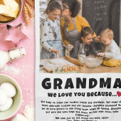 お子さパーソナライズされたんからのおばあちゃん写真ギフト キッチンタオル