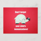 お子さ忘れんの予防接種はやめろ! ポストカード (正面)