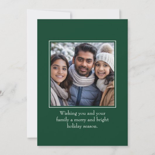 お子カスタムさんのアートワークを描いたホリデーカード 招待状 (裏面)