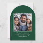 お子カスタムさんのアートワークを描いたホリデーカード 招待状 (裏面)