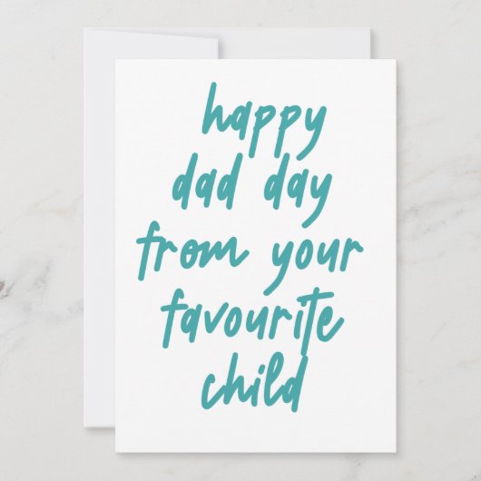 お子様からパパの日をお気に入りの楽しむ サンキューカード (正面)