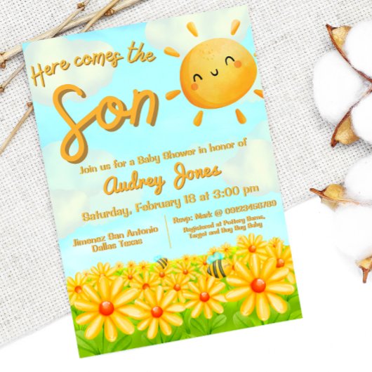 お子様がやってきます 招待状