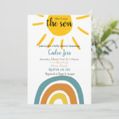 お子様が生まれます！ベイビーシャワーのご案内 招待状 (スタンド正面)