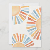 お子様が生まれるときのサンシャインアドバイスベイビーカード 招待状 (裏面)