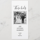 お子様たちが結婚されます、ウェディング 招待状 (正面)