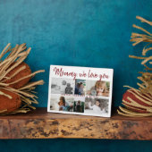 お子様と家族のお母さん6フォトコラージュ フォトプラーク (側面)