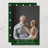 お子様と疑問に思の喜び シーズンカード (正面/裏面)