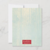 お子様にぴったりなターコイズブルーのオリジナルノートカード ノートカード (裏面)