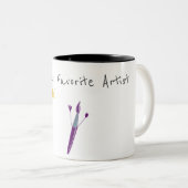 お子様のおじいちゃんのアートワーク ツートーンマグカップ (正面右)