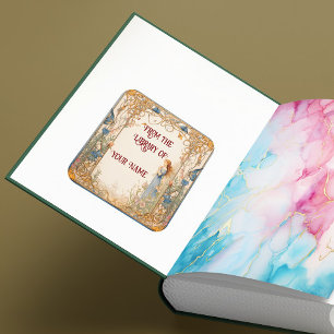 お子様のおとぎ話蔵書票 スクエアシール