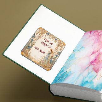 お子様のおとぎ話蔵書票 スクエアシール