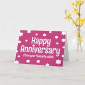 お子様のお気に入りの記念日おもしろい カード (黄色い花)