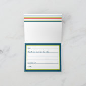お子様のお礼のメモ空白のを記入 サンキューカード (内部)