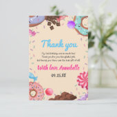 お子様のお菓子 チョコレート ラッパ 甘い 2歳の誕生日 サンキューカード (スタンド正面)