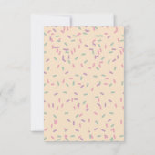 お子様のお菓子 チョコレート ラッピーポップ スイート 2歳の誕生日 サンキューカード (裏面)