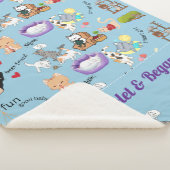 お子様のためのペソナライズシェパ毛布 シェルパブランケット (3/4)