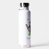 お子様のアートワークのアップロード |かわいい父の日 ウォーターボトル (右面)