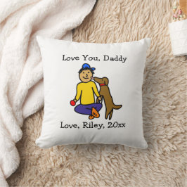 お子様のアートワークのアップロード |かわいい父の日 クッション