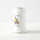 お子様のアートワークのアップロード |かわいい父の日 ビールジョッキ (正面左)