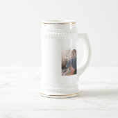 お子様のアートワークのアップロード |かわいい父の日 ビールジョッキ (正面右)