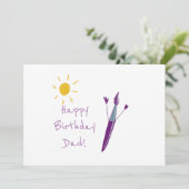 お子様のアートワークのパパ シーズンカード (スタンド正面)