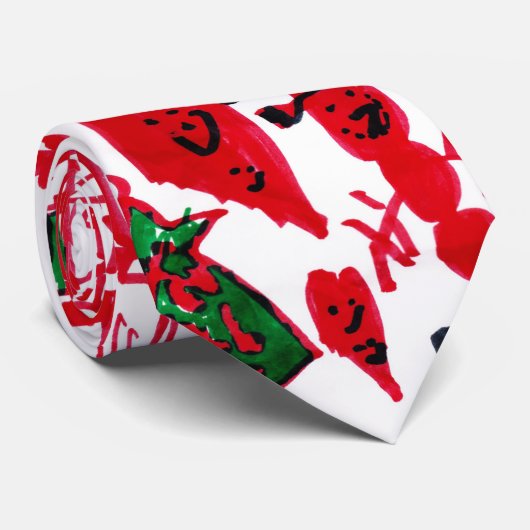 お子様のアートワークをネクタイの父カスタム家の日プレゼント ネクタイ (ロール)