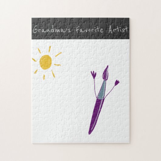 お子様のアートワークをパズル ジグソーパズル (縦)