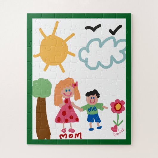 お子様のアートワークカスタムギフトアイディア ジグソーパズル (縦)