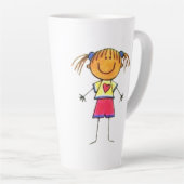 お子様のアートワークマグ カフェラテマグ (右アングル)