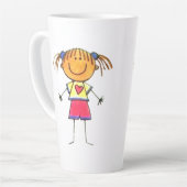 お子様のアートワークマグ カフェラテマグ (左アングル)