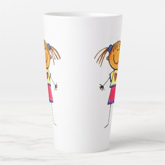 お子様のアートワークマグ カフェラテマグ (正面)