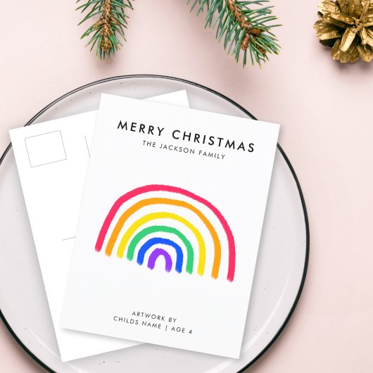 お子様のアートワーク |キッズスケッチクリスマス シーズンポストカード