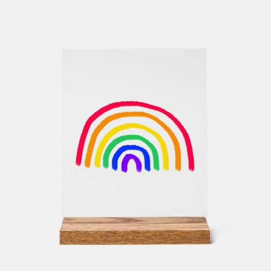 お子様のアートワーク |子供のアップロードスケッチ アクリルサイン (正面)