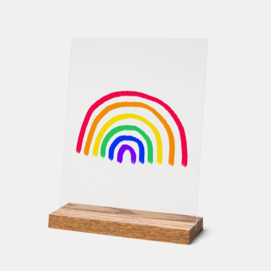 お子様のアートワーク |子供のアップロードスケッチ アクリルサイン (傾斜)