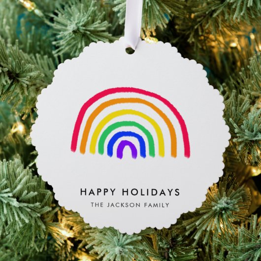 お子様のアートワーク |子供のアップロードスケッチ オーナメントカード (インサイチュ (木))