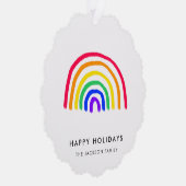 お子様のアートワーク |子供のアップロードスケッチ オーナメントカード (右)