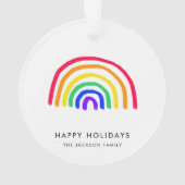 お子様のアートワーク |子供のアップロードスケッチ オーナメント (裏面)